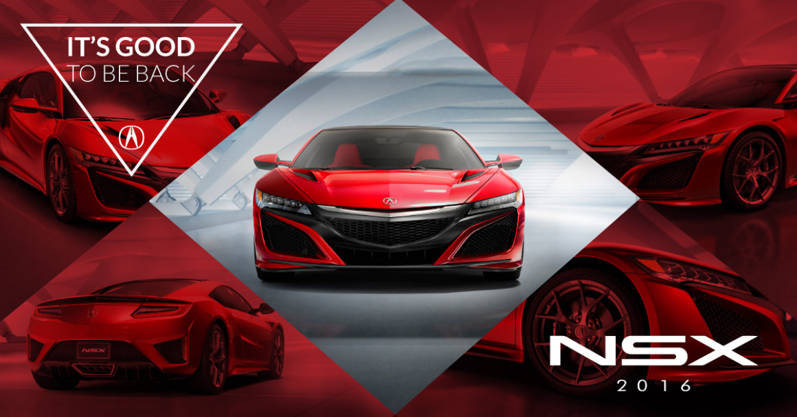 El Acura NSX 2016 regresa como nunca