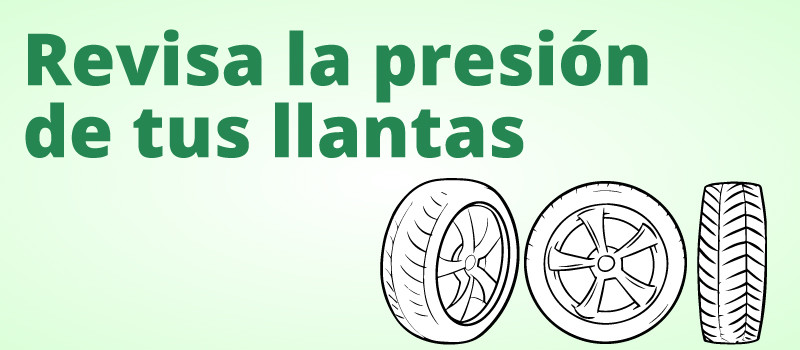 Revisa la presión de tus llandas