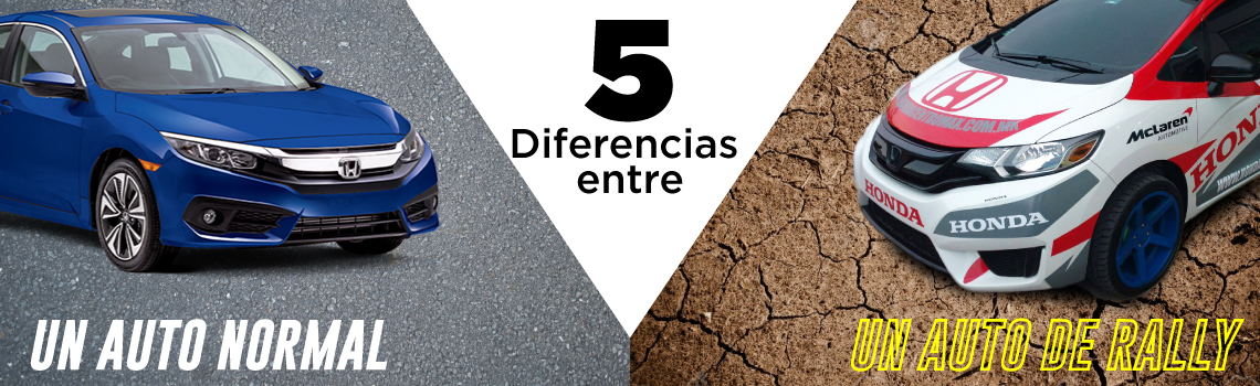 5 Diferencias entre un auto de Rally y el tuyo