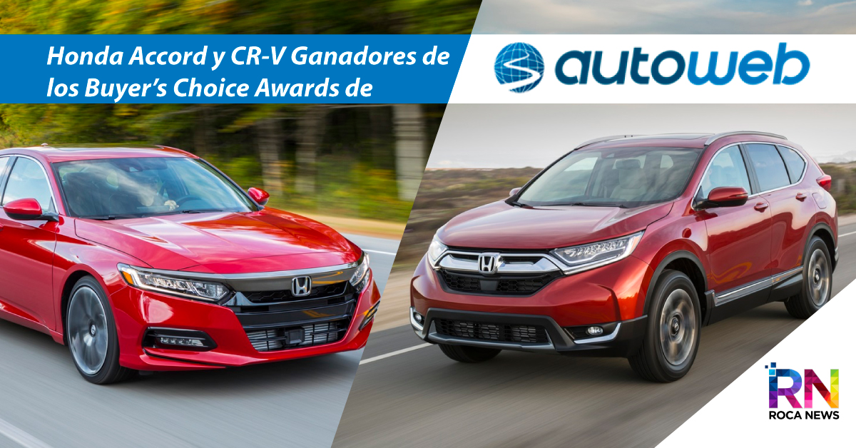  Honda Accord y CR-V Ganadores de los Buyer's Choice Awards de AutoWeb